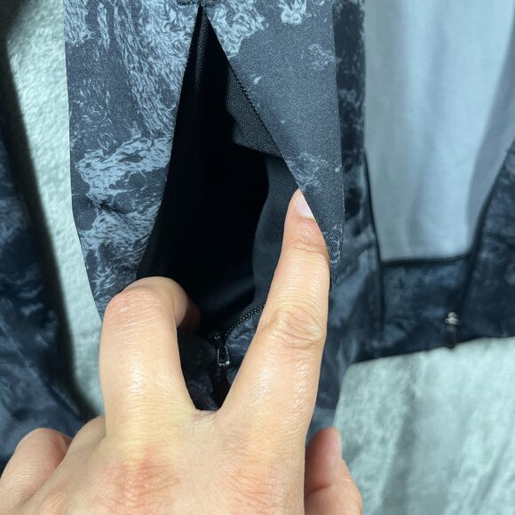 Lole Track Jacket Womens Medium Black Gray Performance Sportswear Active - Picture 7 of 12